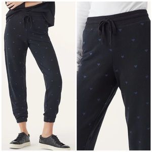 Splendid Embroidered Heart Joggers